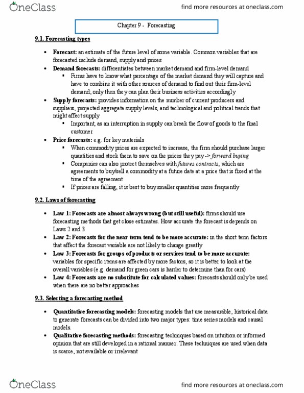 ENG ELC 220 Lecture Notes - Lecture 11: Aggregate Supply, Time Series, Weighted Arithmetic Mean thumbnail