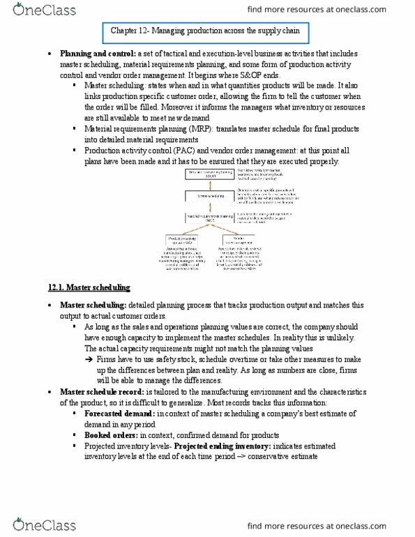 PHYSICS 102 Lecture Notes - Lecture 15: Institute For Operations Research And The Management Sciences, Radio-Frequency Identification, Material Requirements Planning thumbnail