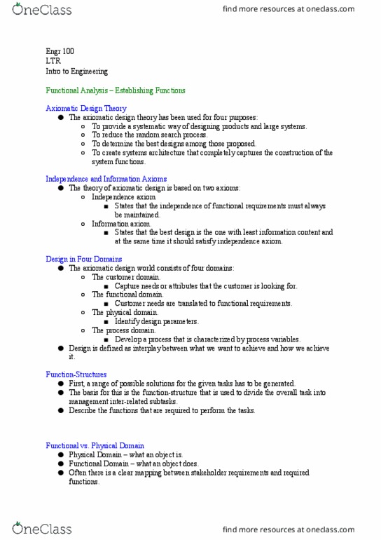 ENGR 100 Lecture Notes - Lecture 15: Process Variable, Test Plan, Block Diagram thumbnail