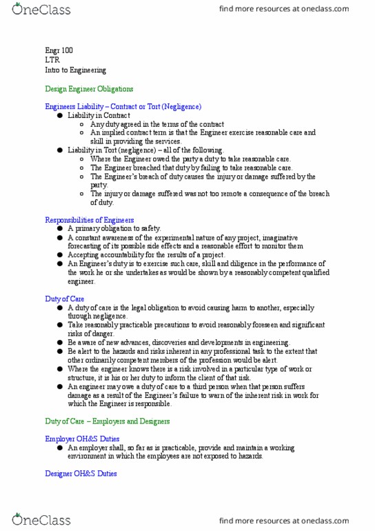 ENGR 100 Lecture Notes - Lecture 22: Uptodate, Risk Assessment, Debt Management Plan thumbnail
