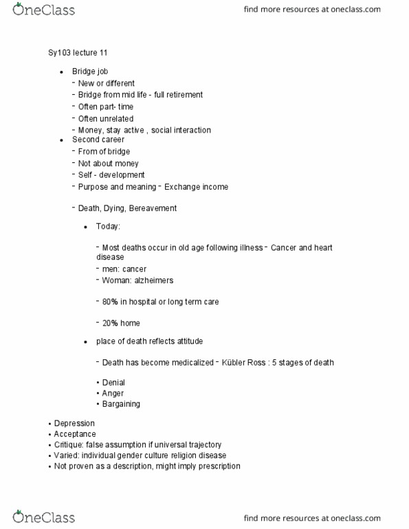 SY103 Lecture Notes - Lecture 11: Not Proven, Pain Management thumbnail