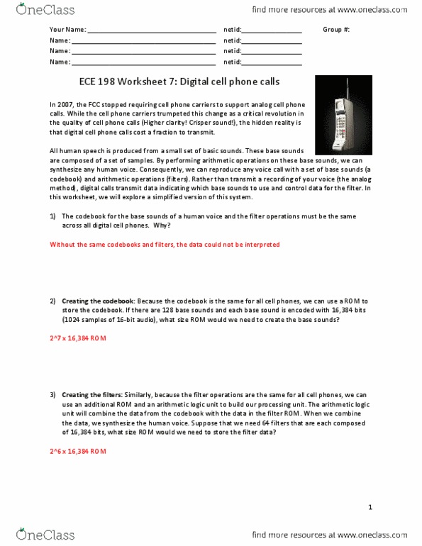 ECE 198 Lecture Notes - Arithmetic Logic Unit, Codebook, Block Diagram thumbnail