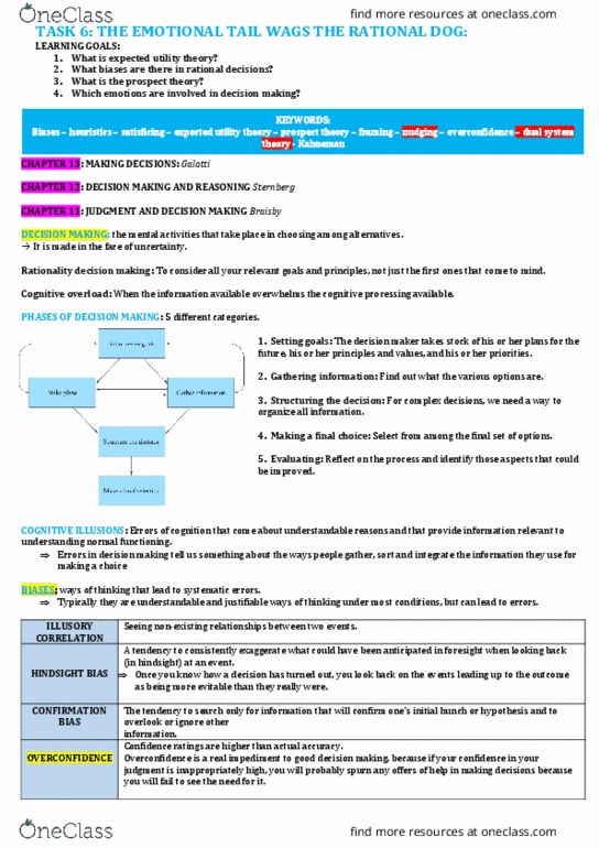 DANCEST 805 Lecture Notes - Lecture 4: Nudge Theory, Prospect Theory, Utility thumbnail