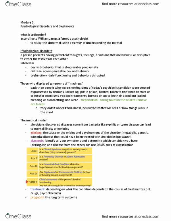 01:830:101 Lecture Notes - Lecture 5: Obsessive–Compulsive Disorder, Body Dysmorphic Disorder, Posttraumatic Stress Disorder thumbnail