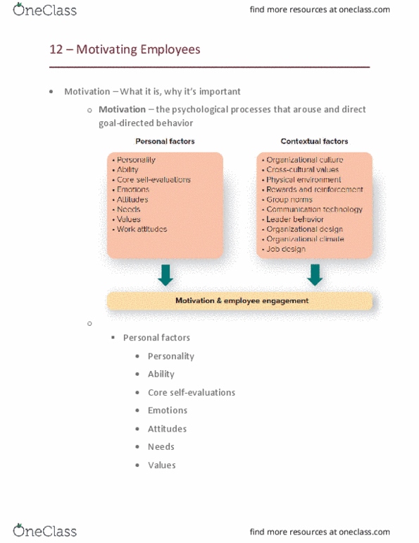 MGT-2010 Lecture Notes - Lecture 10: Organisation Climate, Martin Seligman, Equity Theory thumbnail