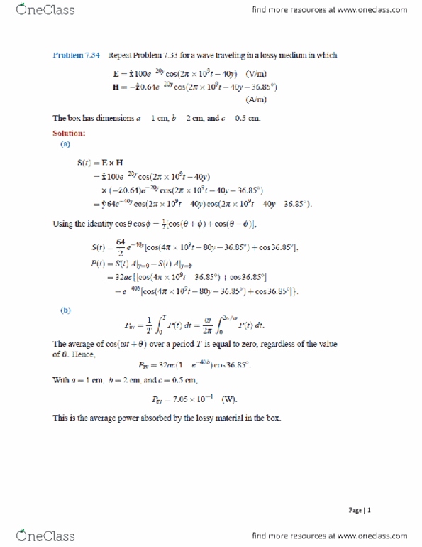 EECE 2530 Chapter Notes -Power Rangers Zeo, Electric Field, Wave Impedance thumbnail