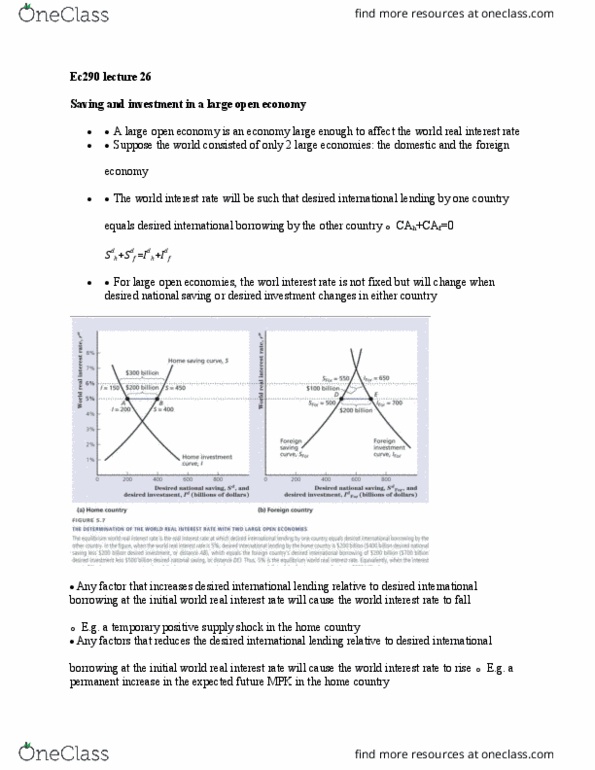 EC290 Lecture Notes - Lecture 26: Real Interest Rate, Ricardian Equivalence, Government Budget Balance thumbnail
