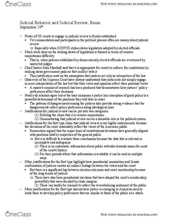 POLS 125 Chapter Notes - Chapter NA: Roberts Court, Equal Protection Clause thumbnail