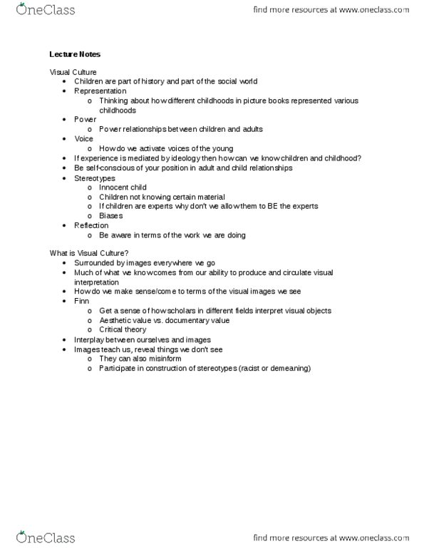 HUMA 1970 Lecture Notes - Photovoice, Turnitin thumbnail