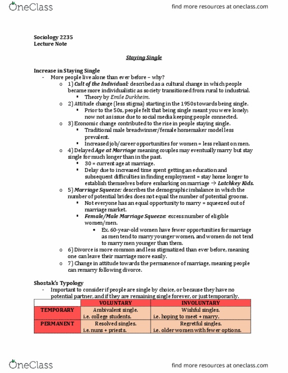 Sociology 2235 Lecture Notes - Lecture 5: Attitude Change thumbnail