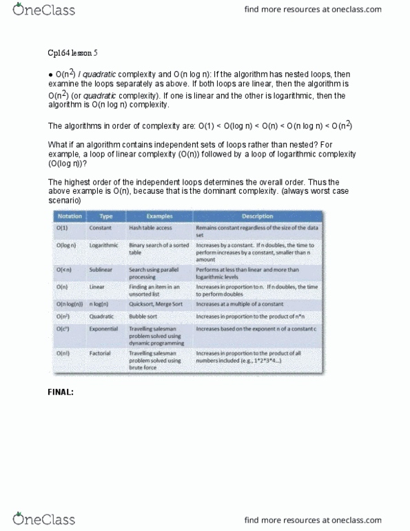 CP164 Lecture 5: Cp164 lesson 5 thumbnail
