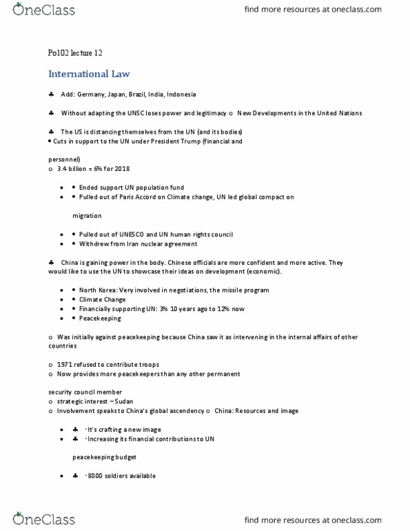 PO102 Lecture Notes - Lecture 12: Joint Comprehensive Plan Of Action thumbnail