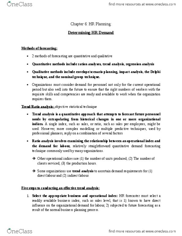 ADMS 3430 Chapter Notes - Chapter 6: Nominal Group Technique, Demand Forecasting, Trend Analysis thumbnail