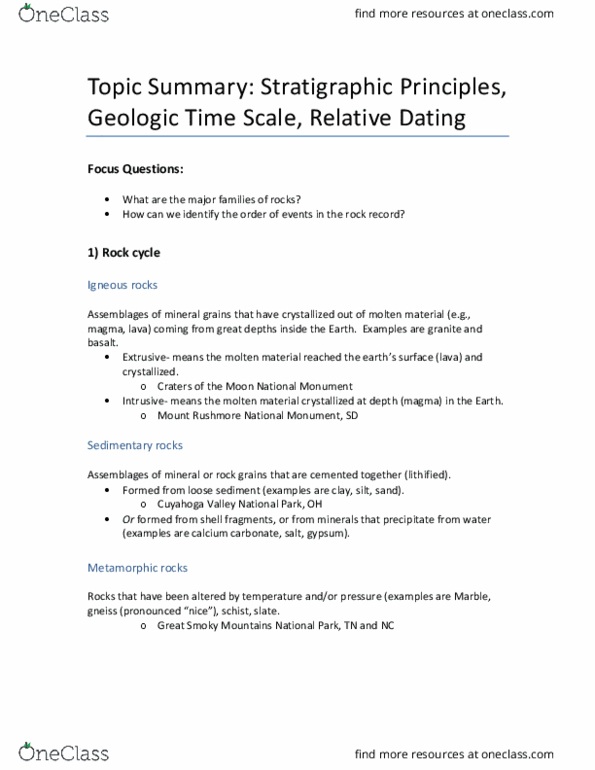 GEOL 11042 Lecture Notes - Lecture 3: Silt, Cenozoic, Geologic Time Scale thumbnail