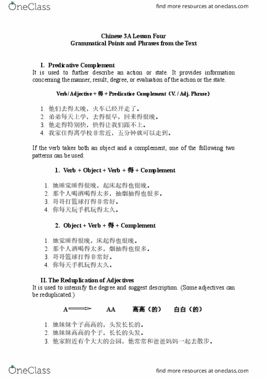 CHIN20005 Lecture Notes - Lecture 99: Reduplication thumbnail