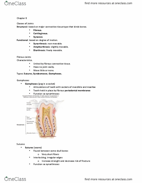 BIOL 261 Lecture Notes - Lecture 8: Synovial Membrane, Infraspinatus Muscle, Ischiofemoral Ligament thumbnail
