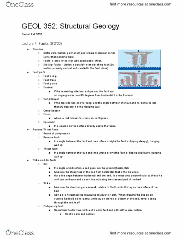 GEOL 352 Lecture Notes - Lecture 4: Fault Scarp, Thrust Fault thumbnail