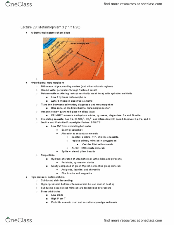 GEOL 256 Lecture Notes - Lecture 29: Accretionary Wedge, Spilite, Chabazite thumbnail