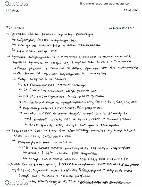 FSHN 426 Lecture Notes - Lecture 6: Pyrophosphate, Succinic Acid, Sodium Hydroxide thumbnail