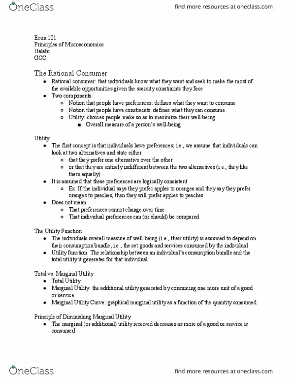 ECON 101 Lecture Notes - Lecture 10: Consistency thumbnail