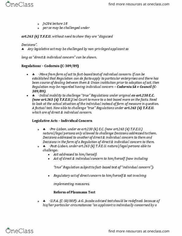 JN204 Lecture Notes - Lecture 18: Legal Personality thumbnail