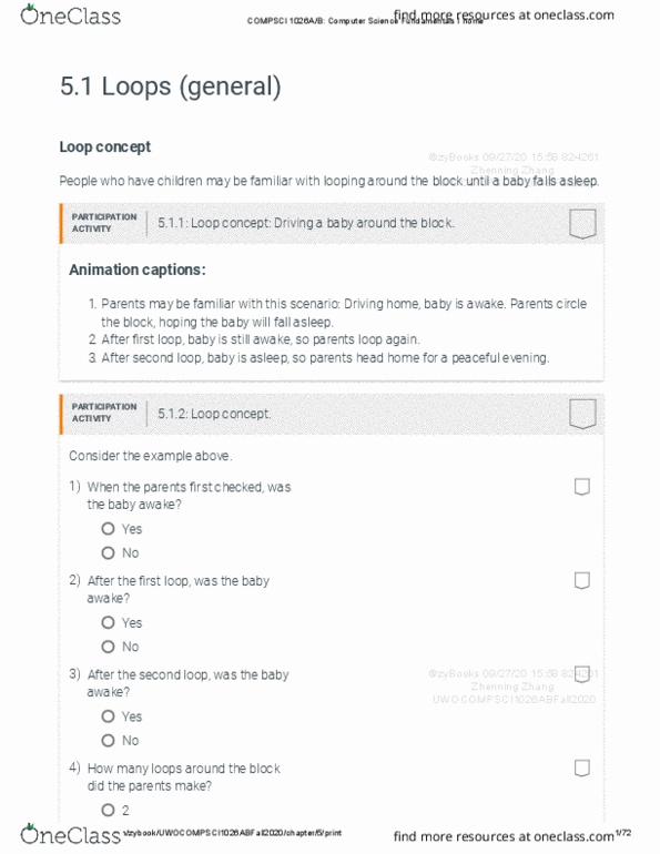 Computer Science 1026A/B Lecture Notes - Lecture 5: For Loop, While Loop, Institute For Operations Research And The Management Sciences thumbnail