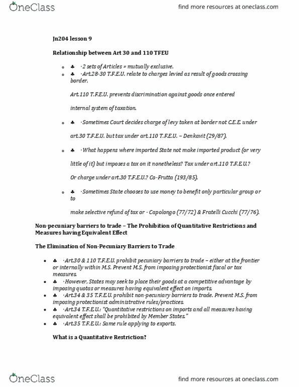 JN204 Lecture Notes - Lecture 9: Openbaar Ministerie thumbnail