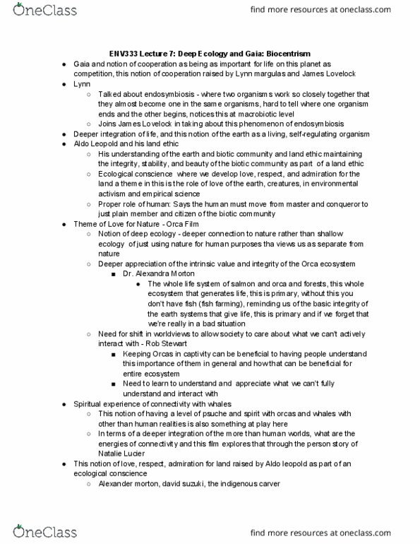 ENV333H1 Lecture Notes - Lecture 7: Land Ethic, Macrobiotic Diet, David Suzuki thumbnail