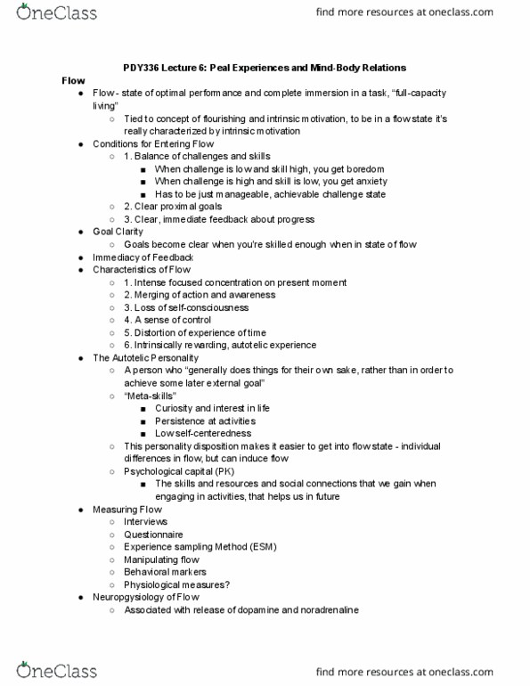 PSY336H1 Lecture Notes - Lecture 6: Dorsal Raphe Nucleus, Prefrontal Cortex, Transcranial Direct-Current Stimulation thumbnail