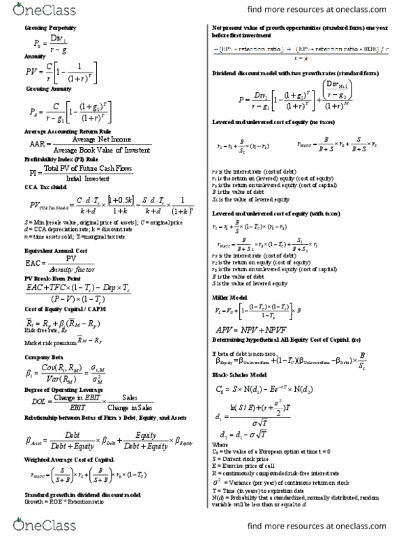 RAD 110 Lecture Notes - Lecture 9: Dividend Discount Model, Tax Rate, Tax Shield thumbnail