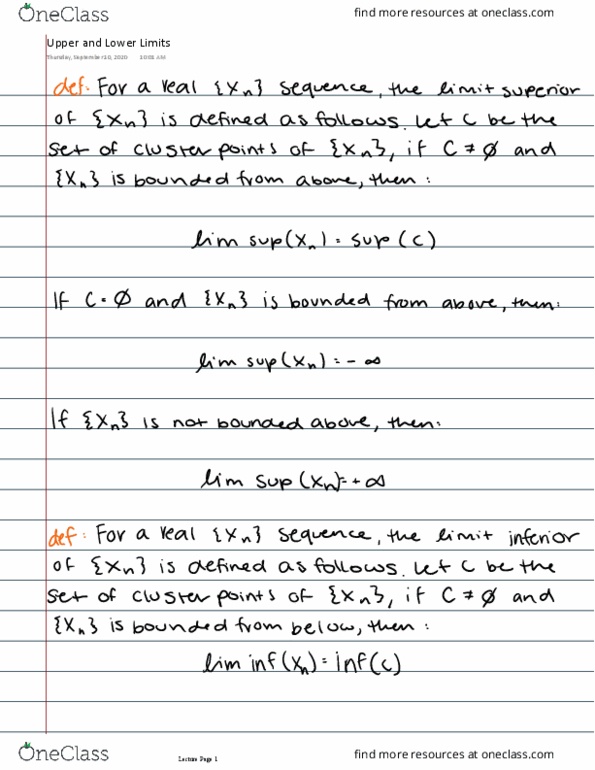 MATH 4301 Lecture 5: Upper and Lower Limits thumbnail