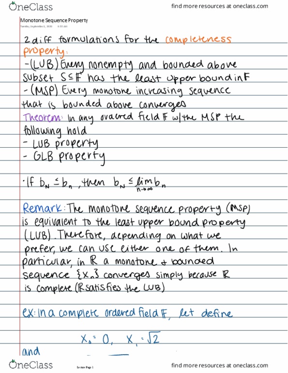 MATH 4301 Lecture Notes - Lecture 4: Monotone (Software) thumbnail