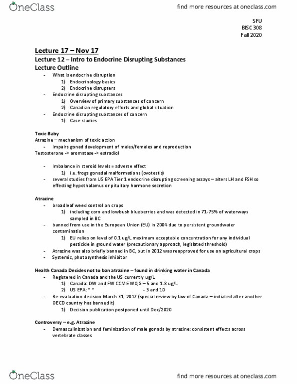 BISC 313 Lecture 17: EDC part 1-2 thumbnail