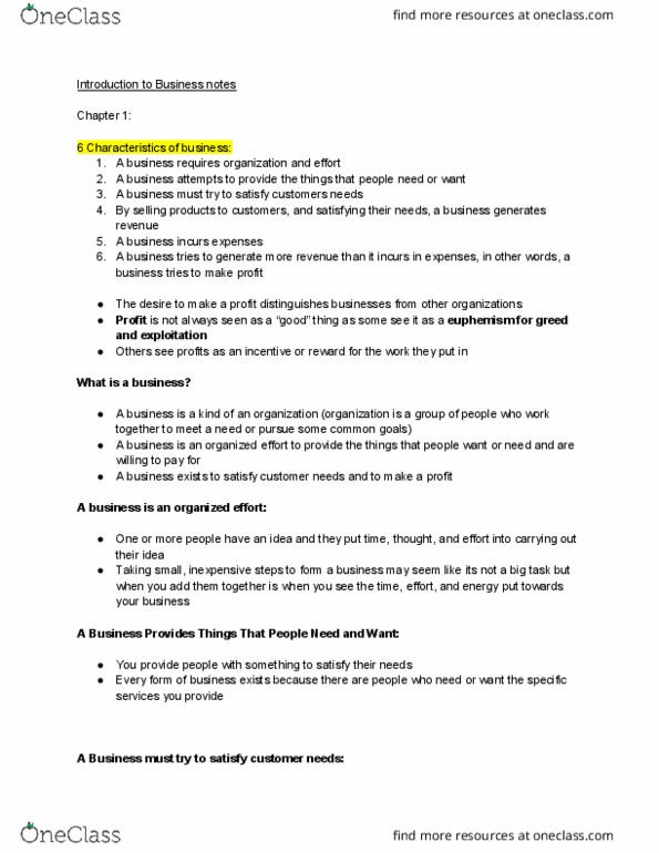 MGTA01H3 Lecture Notes - Lecture 12: Smart People, Profit Motive, Life Insurance thumbnail