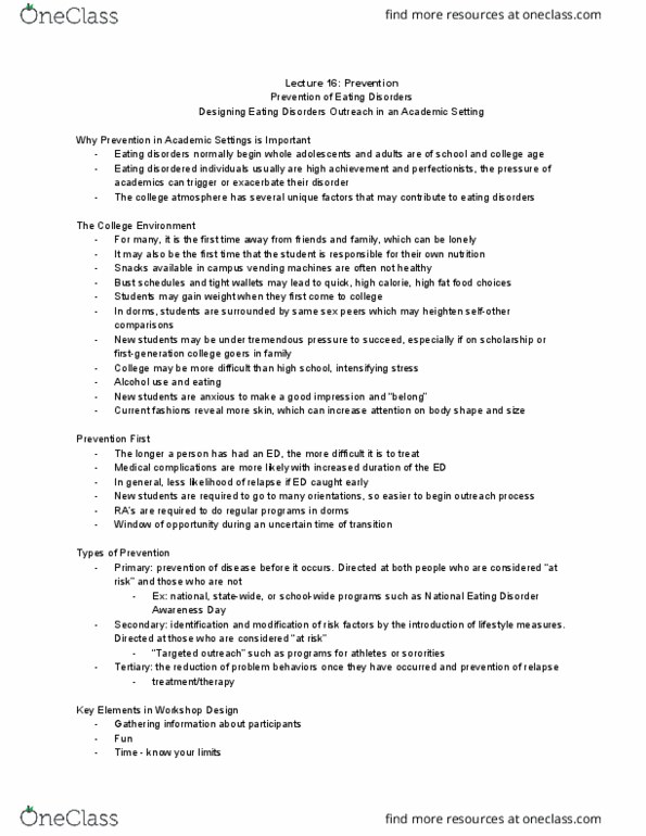 PSYCH 297R Lecture Notes - Lecture 16: Eating Disorder, Inductive Reasoning, Psychodrama thumbnail