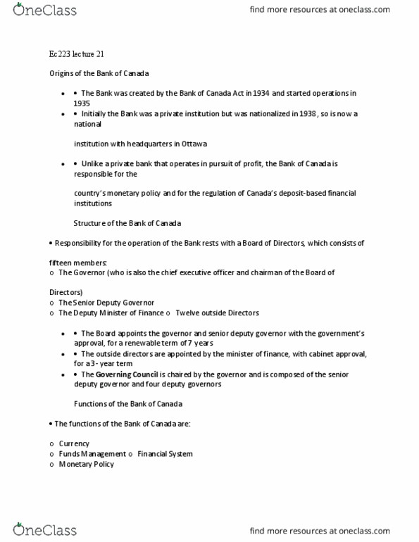 EC223 Lecture Notes - Lecture 21: Canada Act 1982, Household-Responsibility System, Open Market Operation thumbnail