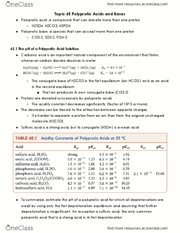 CHEM 14A Lecture Notes - Deprotonation, Acid Dissociation Constant, Conjugate Acid thumbnail