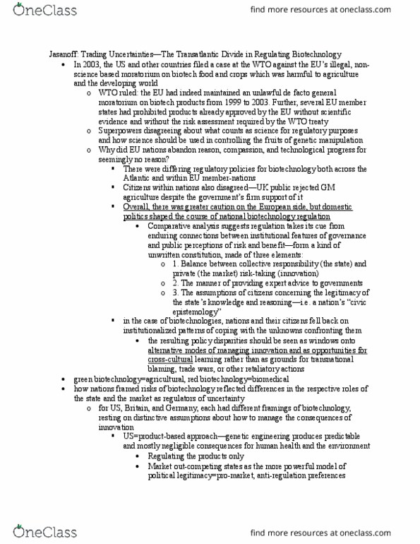 L11 Econ 451 Chapter Notes - Chapter 10: Food Standards Agency, E-Zpass, Congenital Disorder thumbnail
