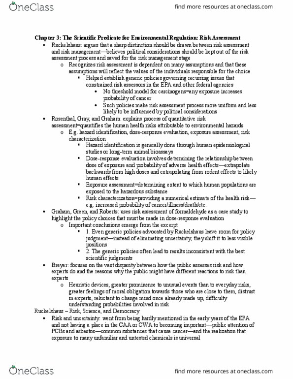 L11 Econ 451 Chapter Notes - Chapter 7: Threshold Model, Risk Assessment, Breyers thumbnail