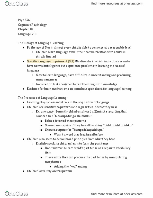 PSYC 336 Lecture Notes - Lecture 10: Bootstrapping (Linguistics) thumbnail