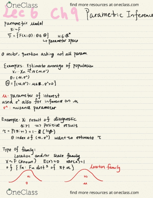 STAT 201B Lecture Notes - Lecture 8: Nuisance Parameter, Order Of Merit, Gamma Distribution thumbnail