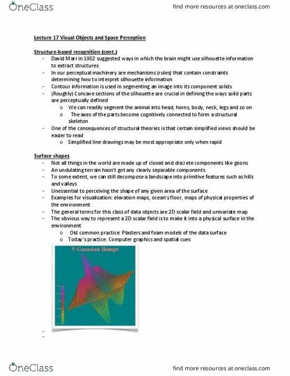 CIS 3365 Lecture Notes - Lecture 16: Principal Curvature, Digital Elevation Model thumbnail