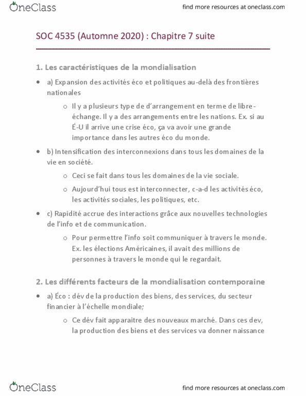 SOC 4535 Lecture Notes - Lecture 9: Le Monde, Girdle, Bordure thumbnail
