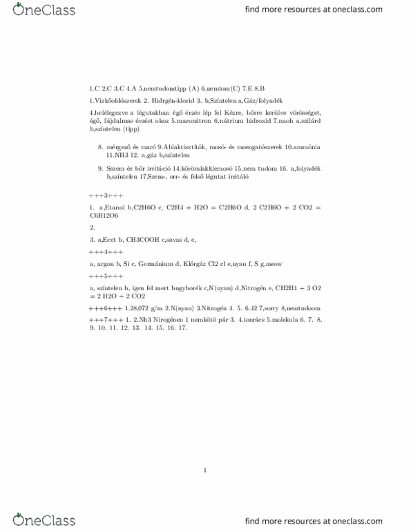 AAD 552 Lecture Notes - Lecture 1: Ethylene, Sodium Hydroxide, Ammonia thumbnail