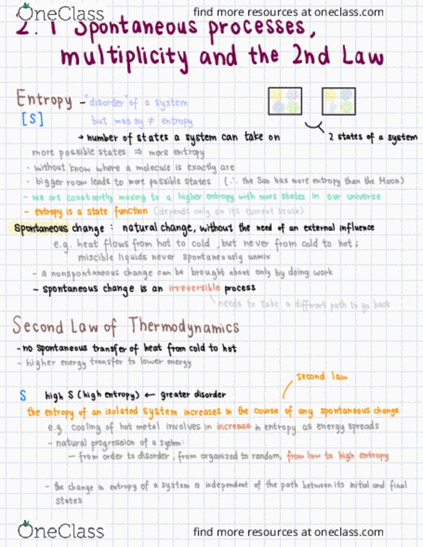 CHEM 1A Lecture Notes - Lecture 2: Miscibility, Thermodynamics, Boiling Point thumbnail