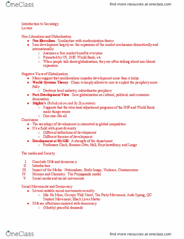 SOC 101 Lecture Notes - Lecture 22: Tea Party Movement, Idle No More, Propaganda Model thumbnail