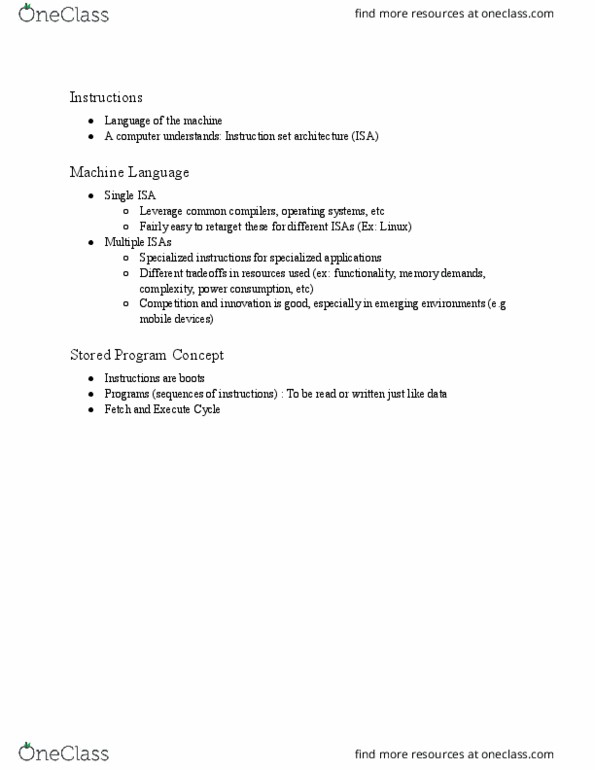 ESE 345 Lecture Notes - Lecture 3: Call Stack, Processor Register, Microsecond thumbnail