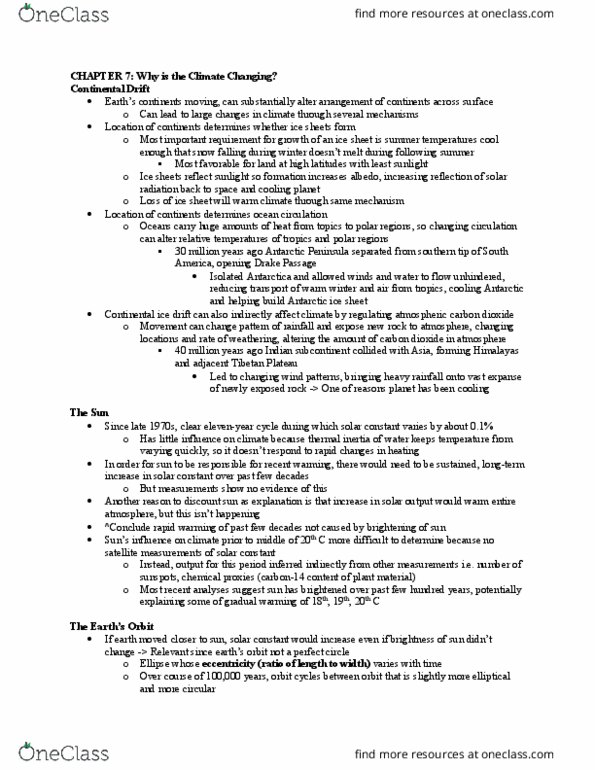 GPHY 314 Chapter Notes - Chapter 7: Himalayas, Iceage, Volumetric Heat Capacity thumbnail