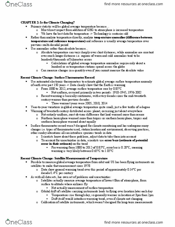 GPHY 314 Chapter Notes - Chapter 2: Snowball Earth, Little Ice Age, Geologic Time Scale thumbnail