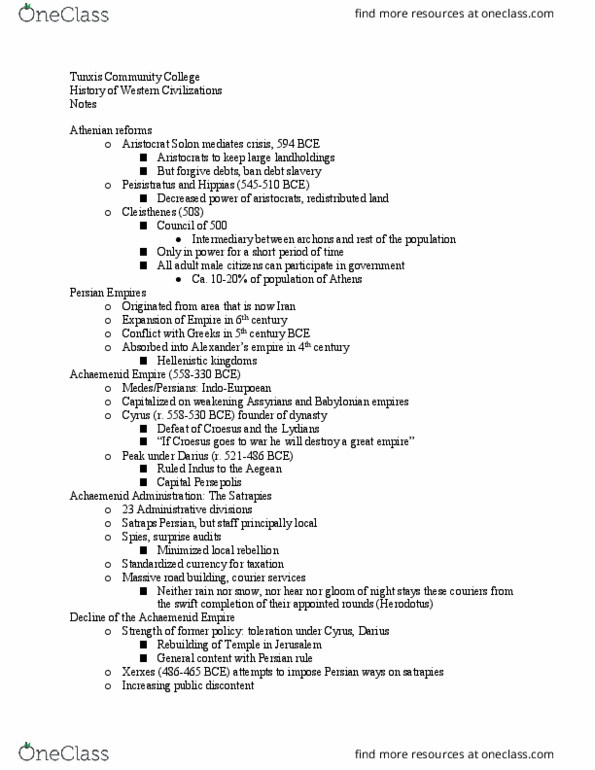 HIS 121 Lecture 9: History of Western Civilizations N9 thumbnail